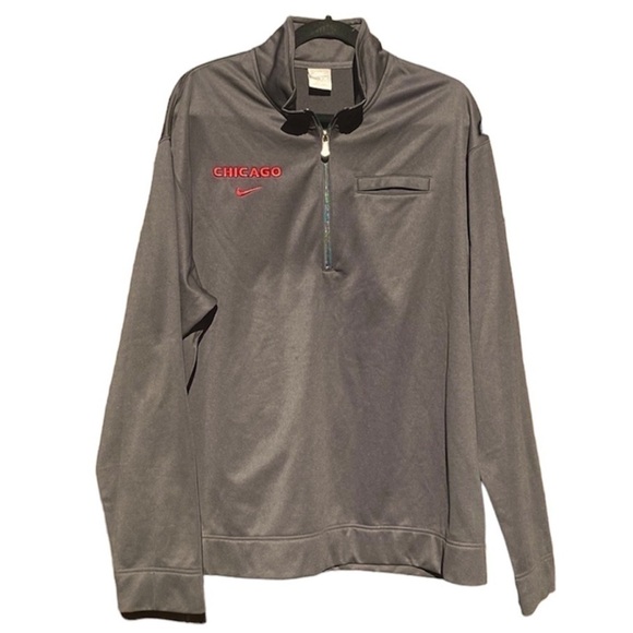 Chicago Bulls NBA Nike 1/4 Zip Pullover. Size XXL - Picture 2 of 9